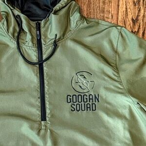 Googan Squad Olive Green Hooded Quarter-Zip Pullover Jacket – Men’s Size Medium
